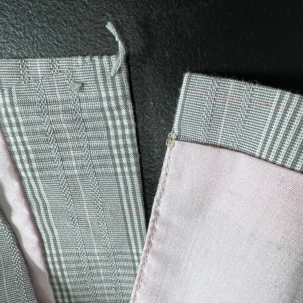 EDGE by WD·NY Blazer Mens L Gray Glen Check Plaid Modern Sport Coat Wedding